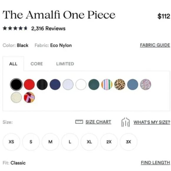 NWT Andie Swim The Amalfi One Piece Swimsuit Womens L Black - Picture 11 of 11